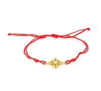 GSZCCZS Girls' jewelry Pendant Witchcraft Moon Goddess Titanium Steel Pentagram Box Chain Wiccan Jewelry Witch Knot Amulet Bracelet for Women Men Red Rope Bracelets accessories