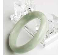 GSZCCZS Green Jade Bracelet,Jade Bracelet for Women,Natural Emerald Bracelet Light Green Jade Bracelet with Box(62mm)
