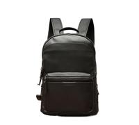 GSZCCZS Handmade Genuine Leather Backpack Casual Cowhide Mens Backpack Large Capacity Rucksack Fashion Travel Camping Bag (Color : Brown, Size : 16.5 * 12 * 6inch)