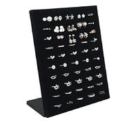 GSZCCZS Jewelry Box Velvet Ring Display Holder Stand for Store 50 Seat for Rings Storage Jewelry Display Wall Jewellry Organizer Rack Portable