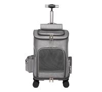 GSZCCZS Kitten Carrier Trolley Pet Bag For Going Out, Pet Backpack, Portable Foldable Cat Pet Bag, Multi-functional Cat Bag Cat Bag(K)