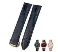 GSZCCZS Leather Watchbands 18mm 19mm 20mm 21mm 22mm，For Omega watch band Black Blue Brown Watch Strap