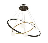 GSZCCZS LED Acrylic Chandelier 27.5" Wide Atmosphere Aluminum Pendant Light Kitchen Island Cream Glass Lamp Ball 4-Lights Fixture for Bedroom Living Room Dining Room Commemoration Day vision