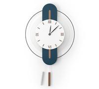 GSZCCZS Living Room Clock Dining Room Decoration Wooden Transparent Wall Clock Foyer Silent Clock