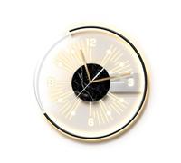 GSZCCZS Living Room Clock Wall Light Painting Dining Room Backdrop Wall Clock Silent Glowing Clock Wall Art(Size:50 * 50cm)