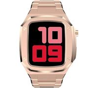 GSZCCZS Luxury Metal Stainless Steel Watch Case And Watch Band Modification Kit，For 8 7 45mm SE 6 5 4 44mm Watch Band Replacement parts