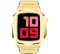 GSZCCZS Luxury Metal Stainless Steel Watch Case And Watch Band Modification Kit，For 8 7 45mm SE 6 5 4 44mm Watch Band Replacement parts