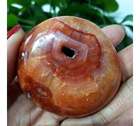 GSZCCZS Natural Stone Red Agate Palm Stone Chakra Spiritual Energy Meditation Crystal Home Ornament,A8 168g