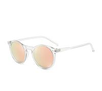 GSZCCZS New 2025 Men's and women's sunglasses Polarized Sunglasses Men Women Designer Retro Round Sun Glasses Vintage Male Female Goggles Oculos Gafas De Sol UV400,C1 T,Pink,Other