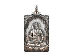 GSZCCZS New 2025 Unisex Buddha Amitabha Bodhisattva Pendant Male Jewelry Trendy Guardian Silver 925 Chain Necklace For Men Women Amulet Fashion Accessories Creative Gift For Women And Men
