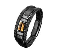 GSZCCZS New 2025 Unisex Stainless Steel Genuine Men's Leather Bracelet Natural Stone Bead Trendy Designer Luxury Man Decoration Jewelry With You Accessories Best For Gift For Women And Men