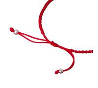GSZCCZS New 2026 Unisex 22Cm Lucky 925 Silver Rope Bracelets Women Retro Flower Red Thread Line String For Her Synthetic Pearl Decoration Jewelry Luxury Trendy For Women And Men