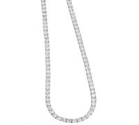 GSZCCZS New 2026 Unisex 925 Sterling Silver Necklace Zircon Chain Women Fashion Simple Wedding Charm Jewelry 4Mm 45Cm Decoration Luxury With For You Accessories Trendy Creative For Women And Men