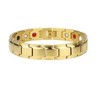 GSZCCZS New 2026 Unisex Stainless Steel Heailthy Magnitic Bracelet Bracelets For Men Women 12Mm 8.26 Inch Jewelry Findings Fashion Trendy Accessories Creative Gift For Women And Men
