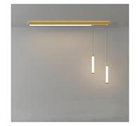 GSZCCZS Nordic Style Bedroom Chandelier Creative Personality Single Head Pendant Lights Dining Room Bedside Small Lamps with Spotlight Modern LED Chandelier (C golden100cm)