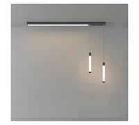 GSZCCZS Nordic Style Bedroom Chandelier Creative Personality Single Head Pendant Lights Dining Room Bedside Small Lamps with Spotlight Modern LED Chandelier (C black100cm)