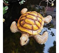 GSZCCZS Pool Floating Tortoise Sculpture Ornament Decor Resin Fish Pond,Water Floating Lotus Leaf Turtle Frog Animal Koi Pond Decoration.Pool Accessories Float,Male