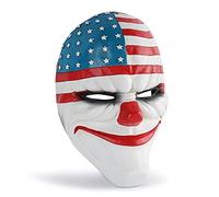 GSZCCZS Resin Payday Mask, Dallas/Wolf/Chains Cosplay Mask Halloween Masquerade Party Theme Game Character Props