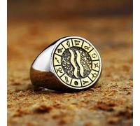 GSZCCZS Retro Signs of The Zodiac Constellation Ring Stainless Steel Men Women Gift Ring-Cancer-8