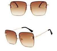 GSZCCZS Retro Sunglasses Women Luxury Gradient Sun Glasses Shades Cutting Lens Ladies Oversize Eyeglasses