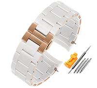 GSZCCZS Rubber Watchband Silicone Wristband Bracelet Rose Gold Buckle For Armani AR5905 AR5906 AR5919 AR5920 20 23mm Watch Band Strap