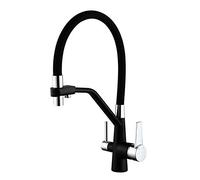 GSZCCZS Sink Faucets, 3 Way Kitchen Taps Filter Sink Mixer Tap Pure Water Hot and Cold Water 3 in 1 Kitchen Faucet Brass Filter Sink Faucet