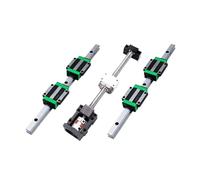 GSZCCZS Sliding rail linear bearing slider block 2pcs HGR20 Linear Guide Kit 300-1000mm +1pcs Ball Screw Kit SFU2010 + 4pcs HGW20CC Slider Blocks + HM15-57(700mm)