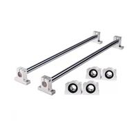 GSZCCZS Sliding rail linear bearing slider block Linear Guide Rail Bearing Block 4pcs SCS16UU + 4pcs SK16 Shaft Support + 2pcs Linear Rail Shaft Optical Axis Rod 16mm(500mm)