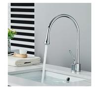 GSZCCZS Small/Medium/Large Water Drop Creative Basin hot and Cold Water Mixing Plate Crane Single Pole Single Handle Bathroom Faucet(Rose Gold M)