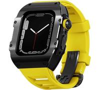 GSZCCZS Stainless Steel Watch Case Rm Fluorine Rubber Strap Mod Kit，For Ultra 8 49mm Upgrade Titanium Bezels Shockproof Exercise Band，For Women and Men