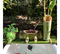 GSZCCZS Style Split-Resistant All Natural Bamboo - Bamboo Water Fountain Pump Kit - DIY Indoor/Outdoor Zen Garden A Full Set of Bamboo Water Fountain Ornaments(90cm/35.4in)