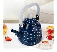 GSZCCZS Thickened Universal Large-Capacity Wave Point Enamel Kettle Induction Cooker Gas Stove Kettle 1.1L (Color : B, Size : One Size) (C One Size)