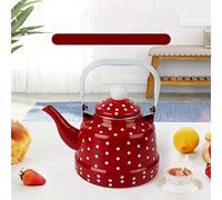 GSZCCZS Thickened Universal Large-Capacity Wave Point Enamel Kettle Induction Cooker Gas Stove Kettle 1.1L (Color : B, Size : One Size) (C One Size)