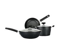 GSZCCZS Three-Piece Wok Set Wok Set Saucepan Non-Stick Saucepan Stockpot Piece Household Combination