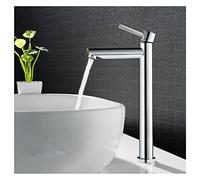 GSZCCZS Total Brass Chrome Finish hot and Cold Single Lever Bathroom Basin Faucet Sink tap(B)