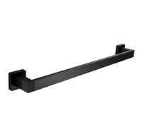 GSZCCZS Towel Rail Wall-Mounted Modern Bathroom Accessories, 50cm 60cm 80cm Towel Bar Rack, Aluminium Towel Holder (Brushed Black) (Size : 40cm) Present