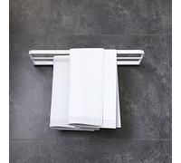 GSZCCZS Towel Rails All-Copper Gun Gray Towel Rail, Bathroom Towel Rack, Black Bath Towel Bar, White Double-Bar Wall Hanging Rack Towel Racks/Copper Gold 60Cm The New