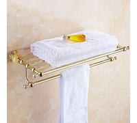 GSZCCZS Towel Rails European Jade Bath Towel Rack, Nordic Toilet Towel Rail, Golden Bathroom Rack Towel Bar Towel Racks/Towel Rack 58.5Cm The New