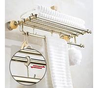 GSZCCZS Towel Rails European Jade Bath Towel Rack, Nordic Toilet Towel Rail, Golden Bathroom Rack Towel Bar Towel Racks/Towel Rack 58.5Cm The New