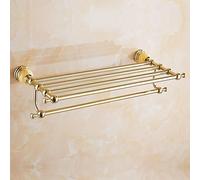 GSZCCZS Towel Rails European Jade Bath Towel Rack, Nordic Toilet Towel Rail, Golden Bathroom Rack Towel Bar Towel Racks/Towel Rack 58.5Cm The New