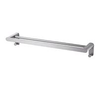 GSZCCZS Towel Shelf Multi-Function Aluminum Towel Storage Wall Mounted Bath Towel Rail, Single Towel Bar for Bathroom (Double Bar) (Size : 40cm) Present