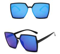 GSZCCZS Trimmed polygonal sunglasses Retro Ladies Sunglasses Reflective Film Glasses Classic Vintage Sun Glasses Gradient