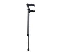 GSZCCZS Underarm Crutches Adult Adjustable,Medical Walking Canes, Aluminum Ergonomic Crutches, Elderly, Disabled s, Suitable for Height 140-185cm/4' 6''-6' (Color : Grey, Size : 2 co