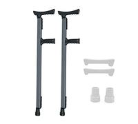 GSZCCZS Underarm Crutches, Crutches for Adults, Medical Crutches with Comfy Handle, Retractable Lightweight Walking Stick (Grey) Fashionable