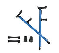 GSZCCZS Underarm Crutches, Crutches for Adults, Medical Crutches with Comfy Handle, Retractable Lightweight Walking Stick (Grey) Fashionable