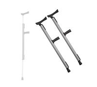 GSZCCZS Underarm Crutches, Crutches for Adults, Medical Crutches with Comfy Handle, Retractable Lightweight Walking Stick (Grey) Fashionable