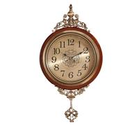 GSZCCZS Vintage Wall Clock Living Room American Restaurant Art Clock Household Atmosphere Wall Watch