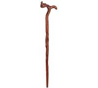 GSZCCZS Walking Stick Cane Elderly Crutches Solid Wood Walking Stick Fine Carving Faucet Crested Head Handle Implied Auspicious Elderly Supplies Walker 88 cm Long Can be truncated