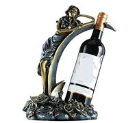 GSZCCZS Wine Rack Wine Holder Wine Bottle Holder Resin Wine Rack Character Ornaments Living Room Dining Room Display Crafts Decoration Wine Storage Wine Racks (Blue 25 * 15.3 * 33.5cm)