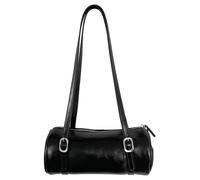 GSZCCZS Women PU Shoulder Bag Cylinder Large Capacity Fashion Underarm Bag Zip Closure Small Tote Bag Simple Shoulder Purse